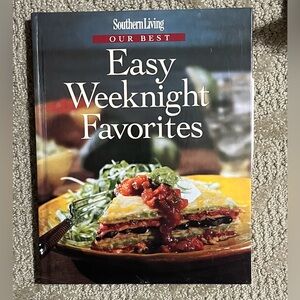 Southern Living Our Best Easy Weeknight Favorites Cookbook - Red and Green Cover